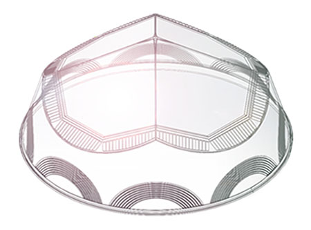 钻石形采光罩模拟-导光管采光系统 钻石形采光罩模拟-导光管采光系统