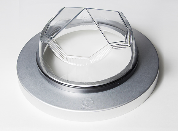 钻石形采光罩实物-导光管采光系统 钻石形采光罩实物-导光管采光系统